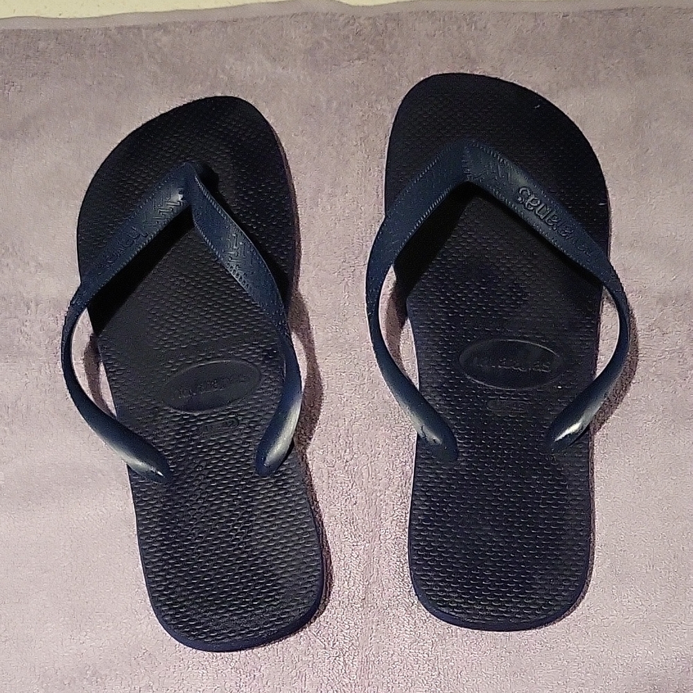 Navy Blue Havaianas Flip Flops